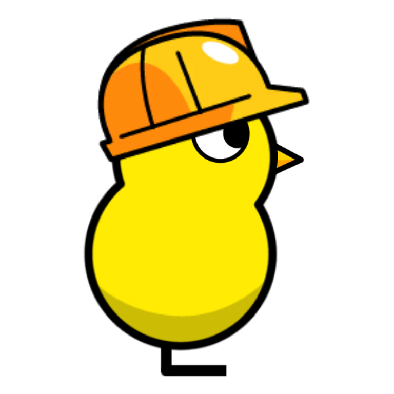 Safety Hat on a plain yellow duck