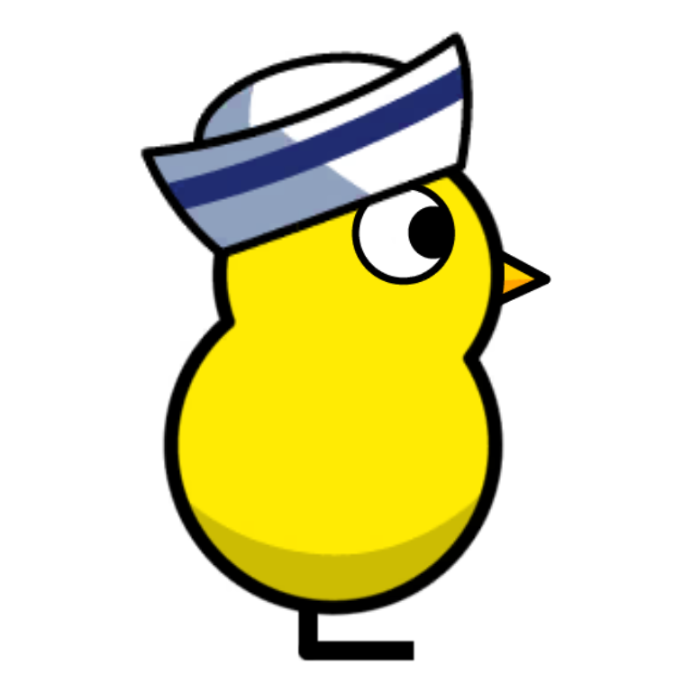 Sailor Hat on a plain yellow duck