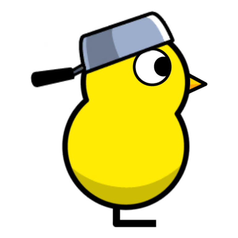 Sauce Pan Hat on a plain yellow duck