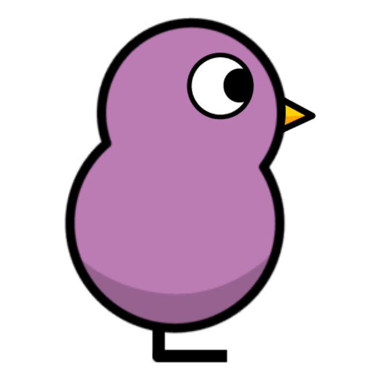 Example duck from Soft Pink Purple egg