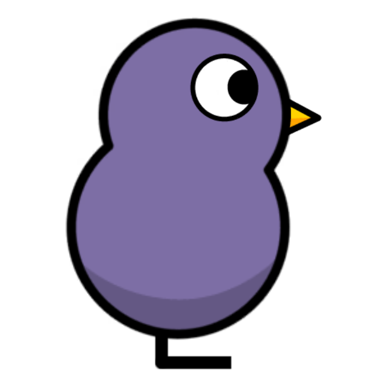Example duck from Soft Purple egg