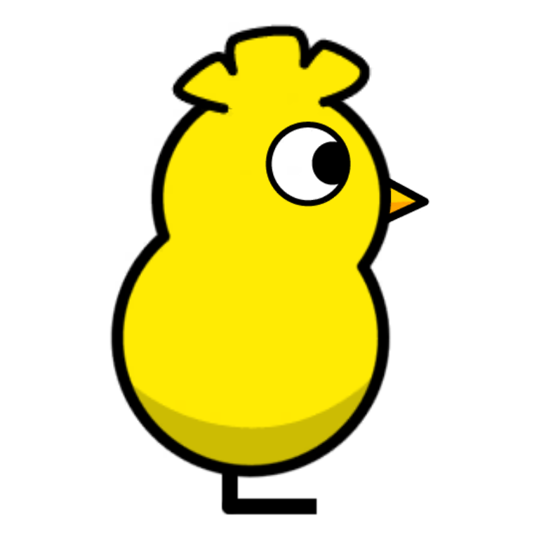 Sprout on a plain yellow duck