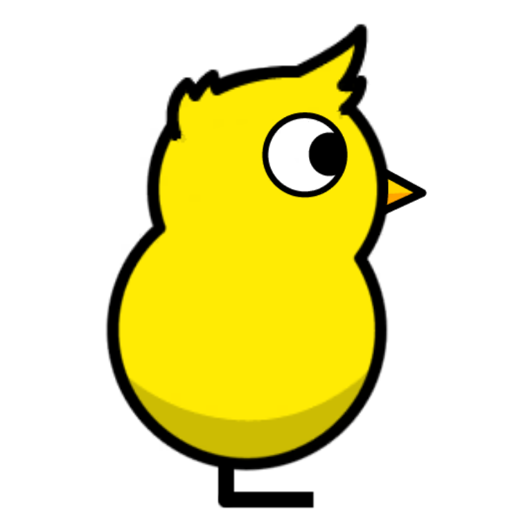 Stuck Up Hair on a plain yellow duck