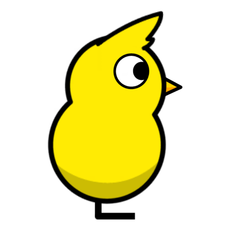 Tail-fin Tuft on a plain yellow duck