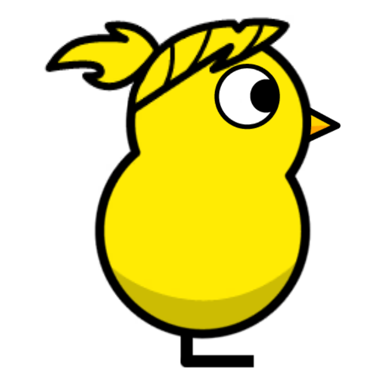 Tie Back on a plain yellow duck