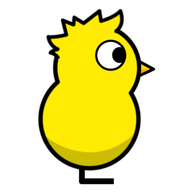 Tuft Hair on a plain yellow duck