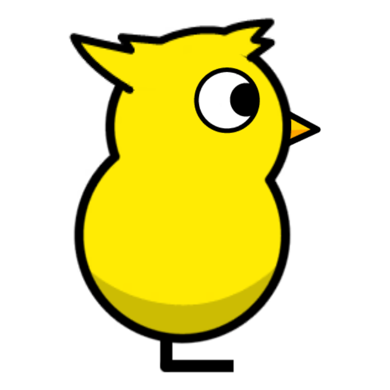 Tufty Bedhead on a plain yellow duck