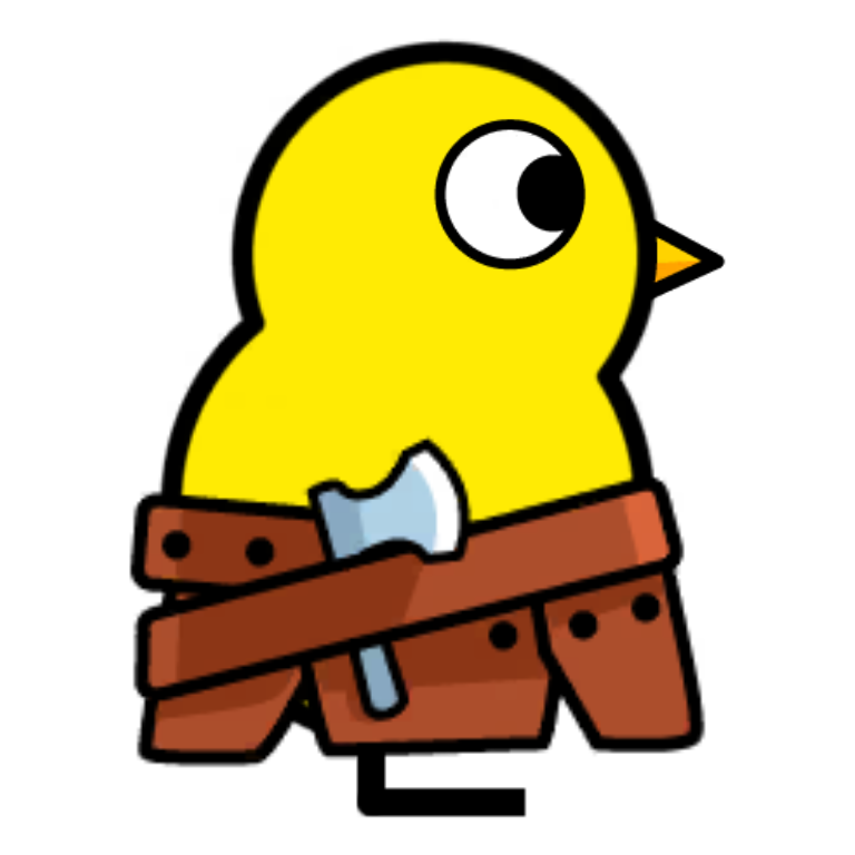 Viking Armor on a plain yellow duck
