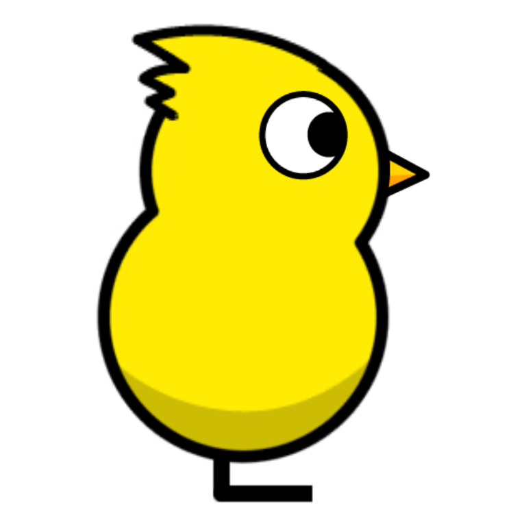 Windswept Hair on a plain yellow duck