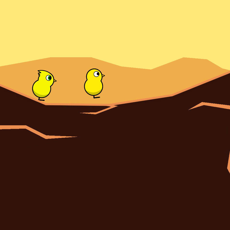 Mountains Yellow Duck’s Race artwork
