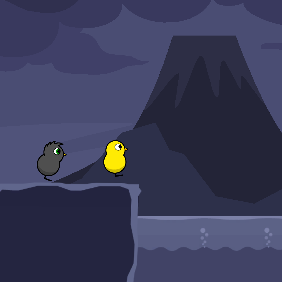 Dark Grey Spiky Duck’s Race artwork