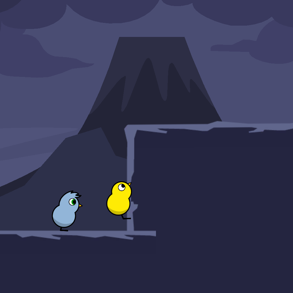Pale Blue Swept Hair Duck’s Race artwork