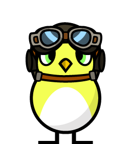 Goggled Yellow Duck artwork