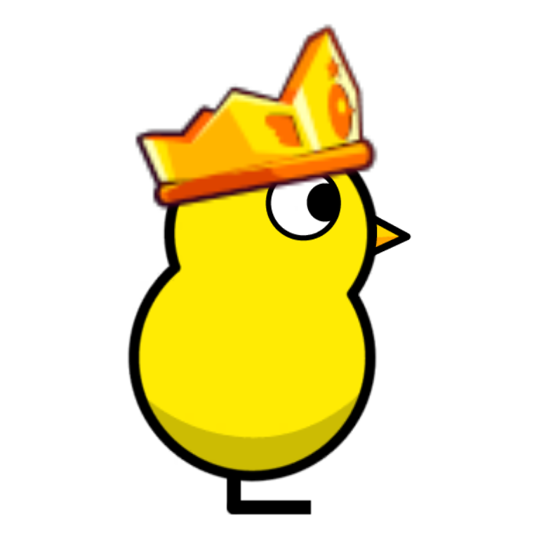 Golden Crown on a plain yellow duck