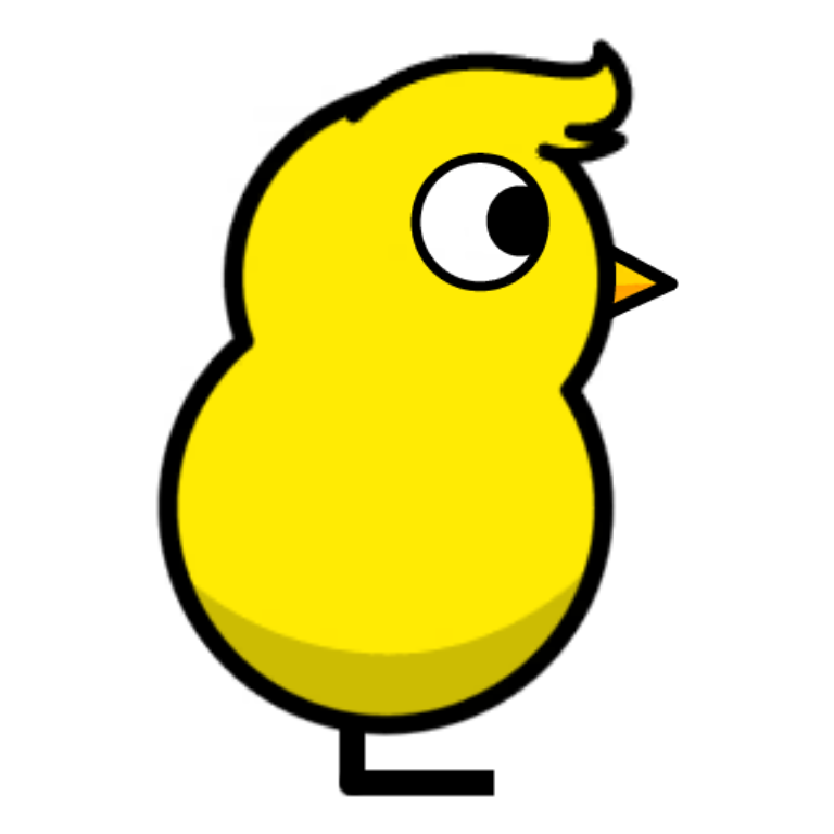 Tintin Hair on a plain yellow duck