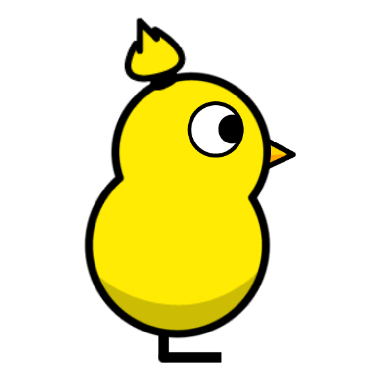 Ponytail Hair on a plain yellow duck