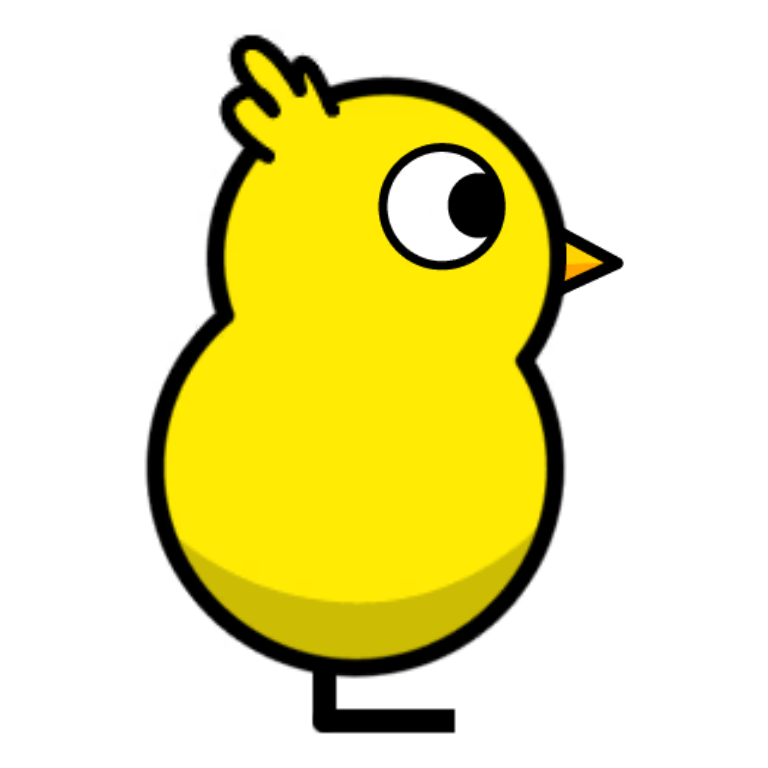 Chicken Hair on a plain yellow duck