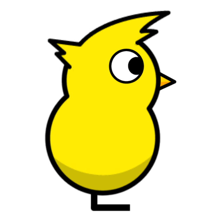 Messy Hair on a plain yellow duck