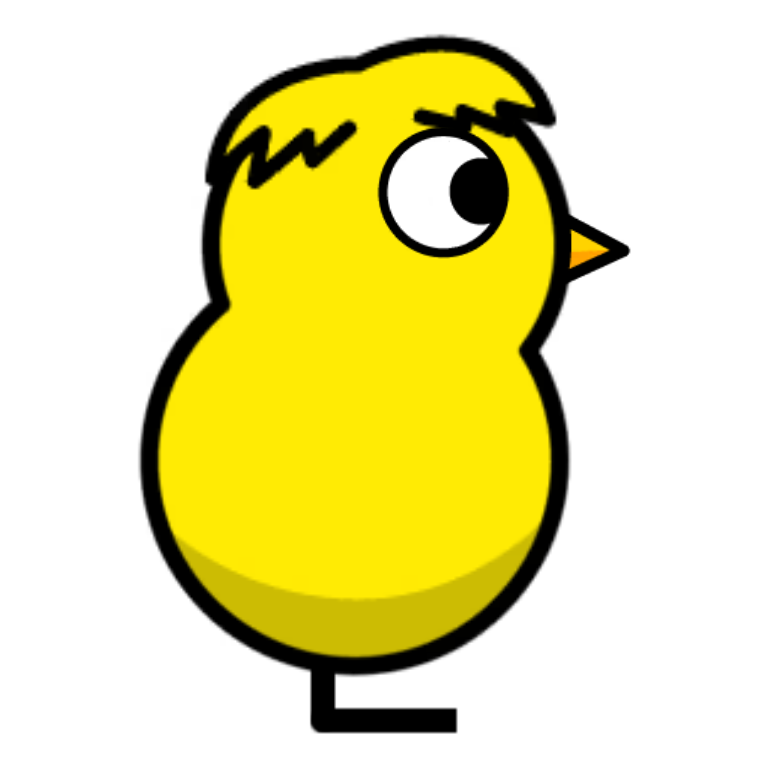 Toupee Hair on a plain yellow duck