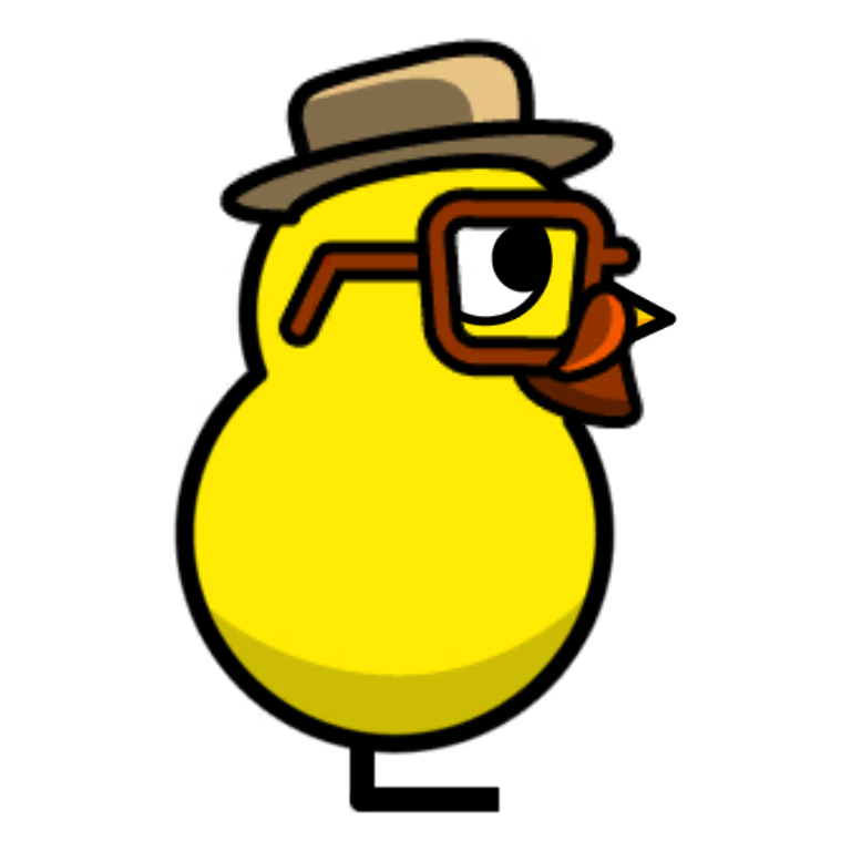 Human Disguise on a plain yellow duck