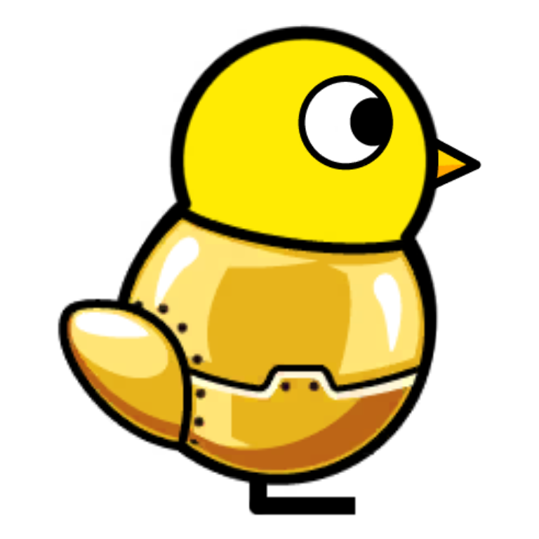Golden Android Shirt on a plain yellow duck