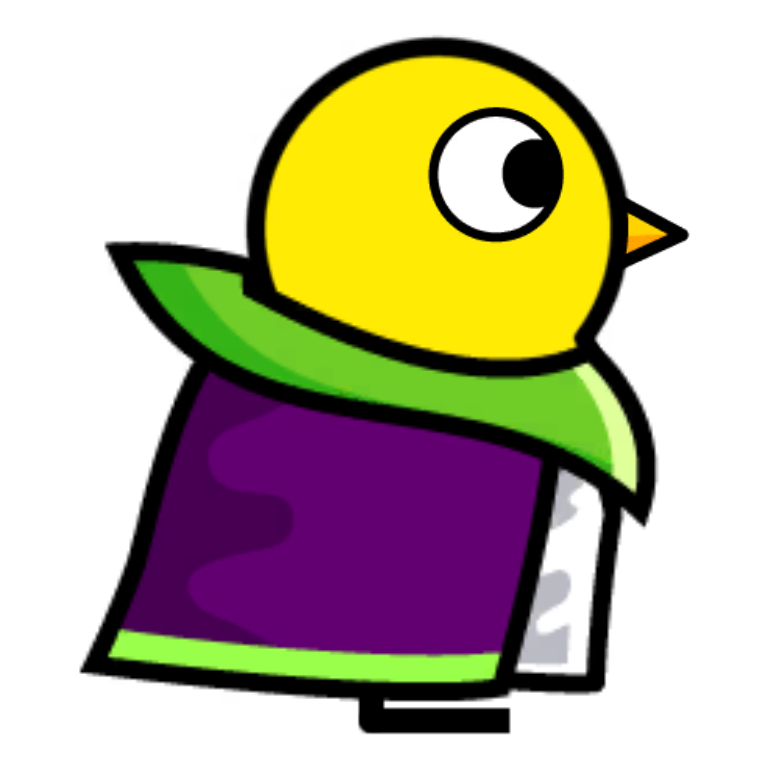 Alien Cloak on a plain yellow duck
