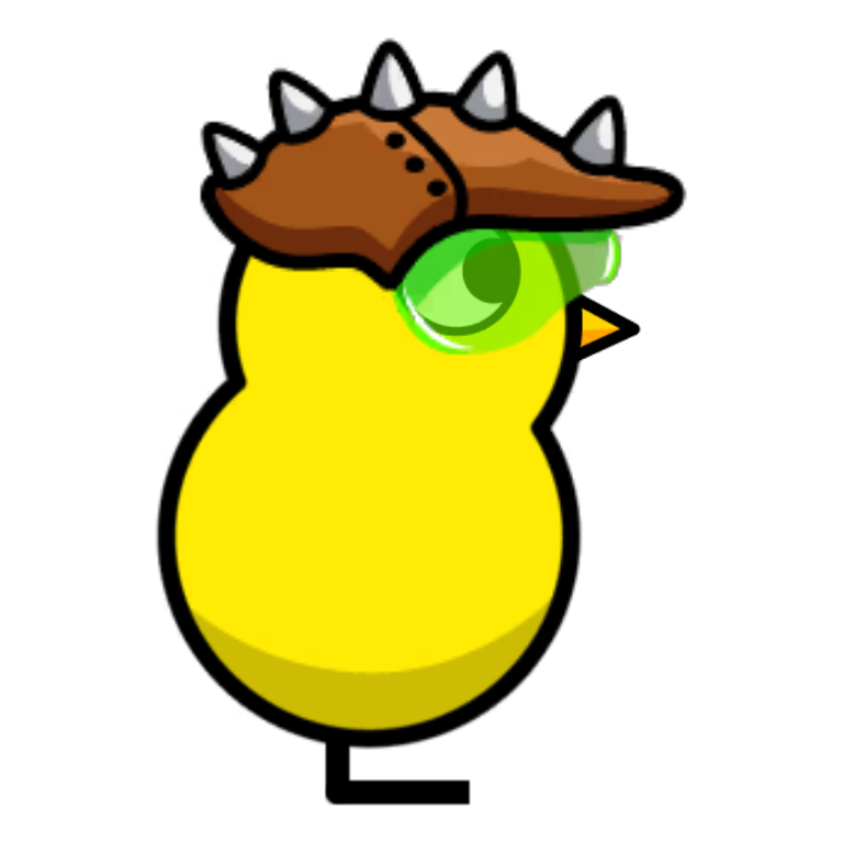 Mad Quacks Helmet on a plain yellow duck