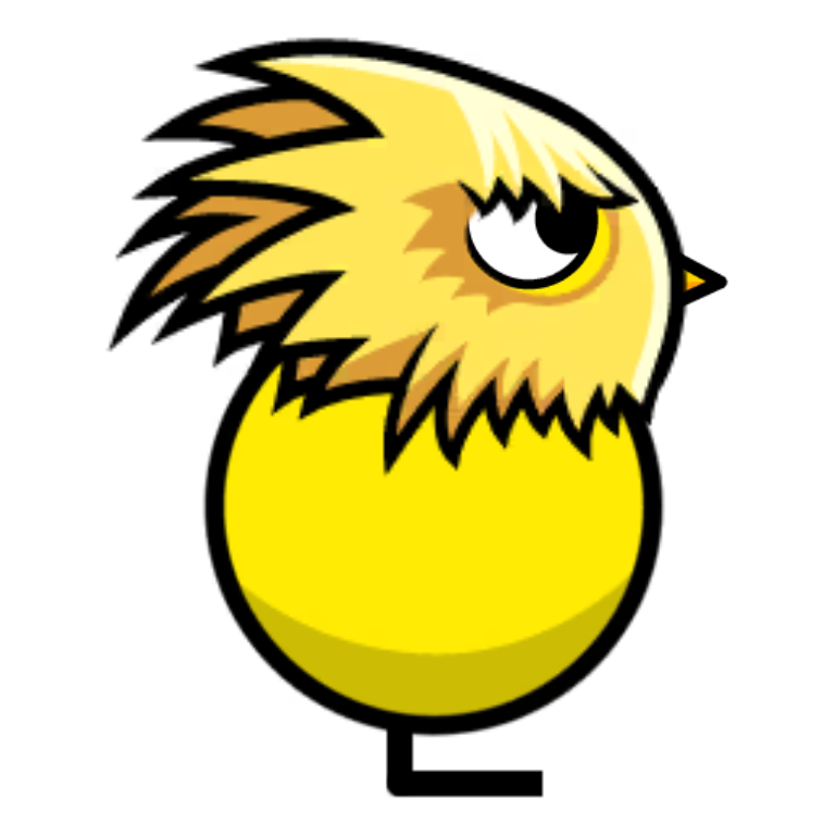 Furry Dookie Mask on a plain yellow duck
