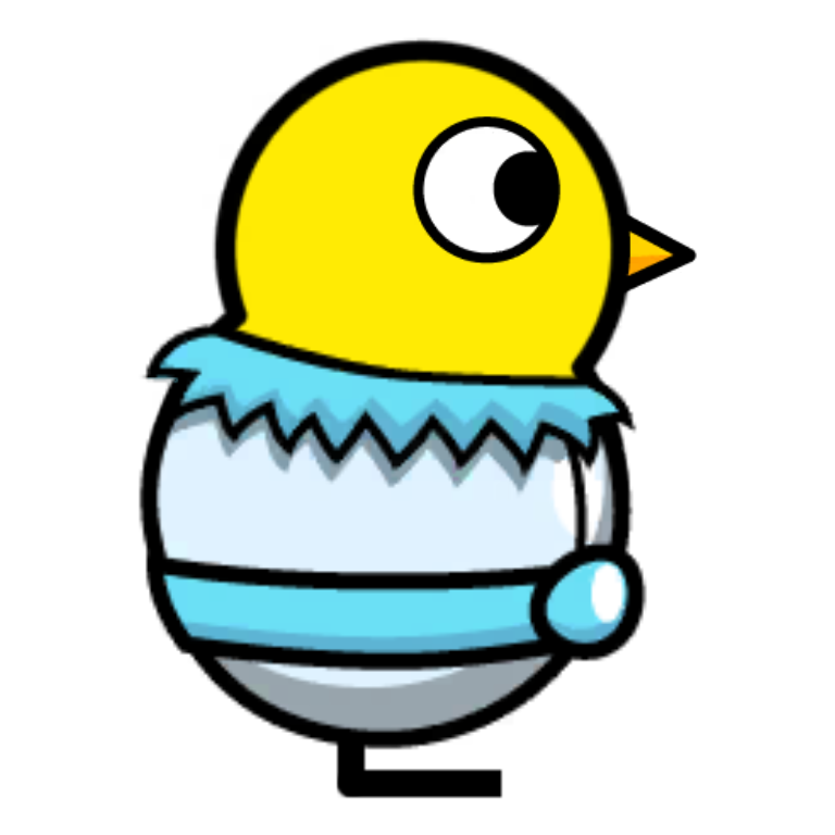 Elder Alien Costume on a plain yellow duck