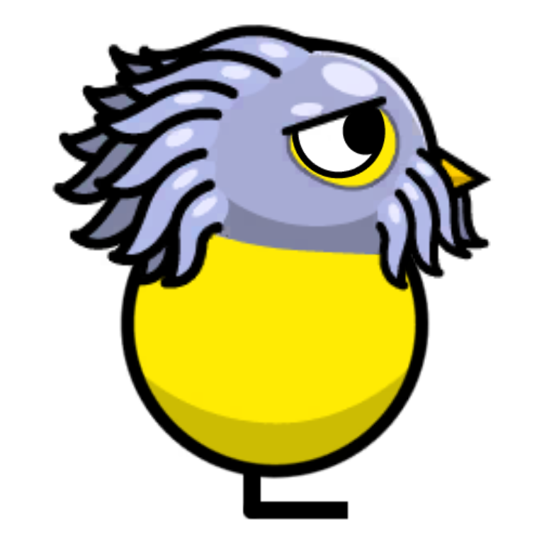 Elder Alien Hat on a plain yellow duck