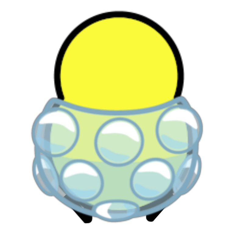 Rotating overworld view of Bubble wrap suit
