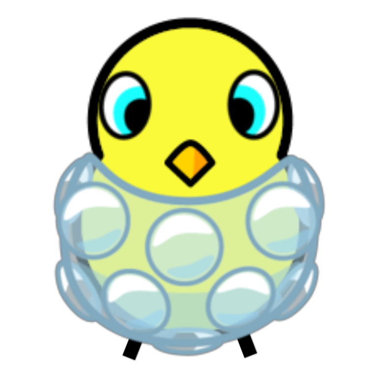Rotating overworld view of Bubble wrap suit