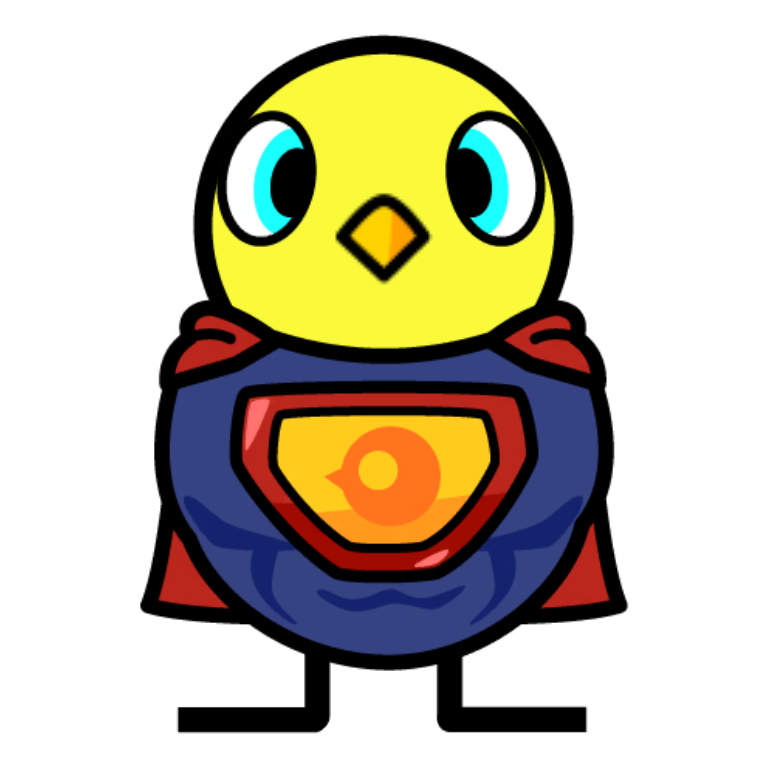Front view of Superduck costume
