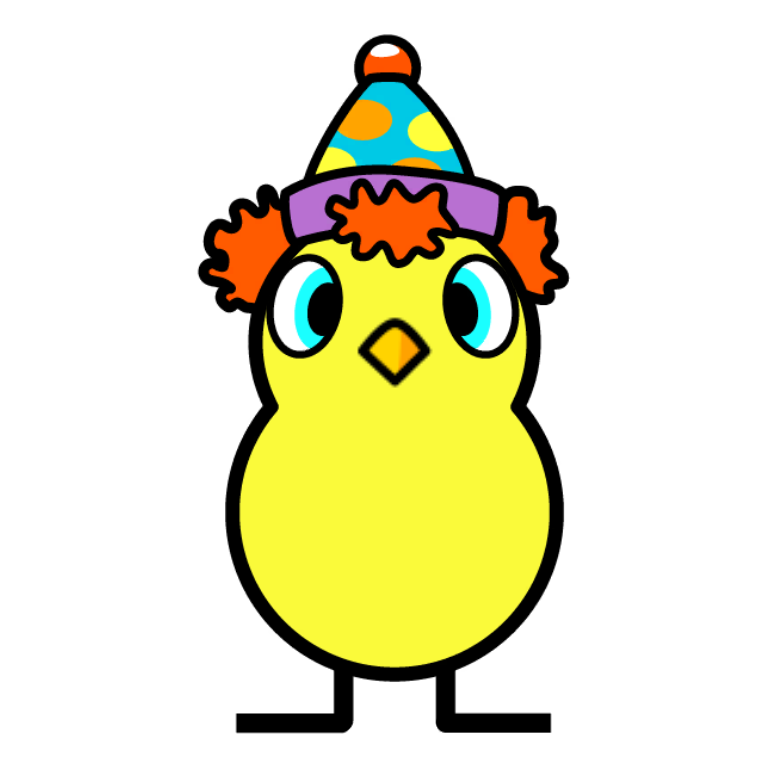 Front view of Clown hat