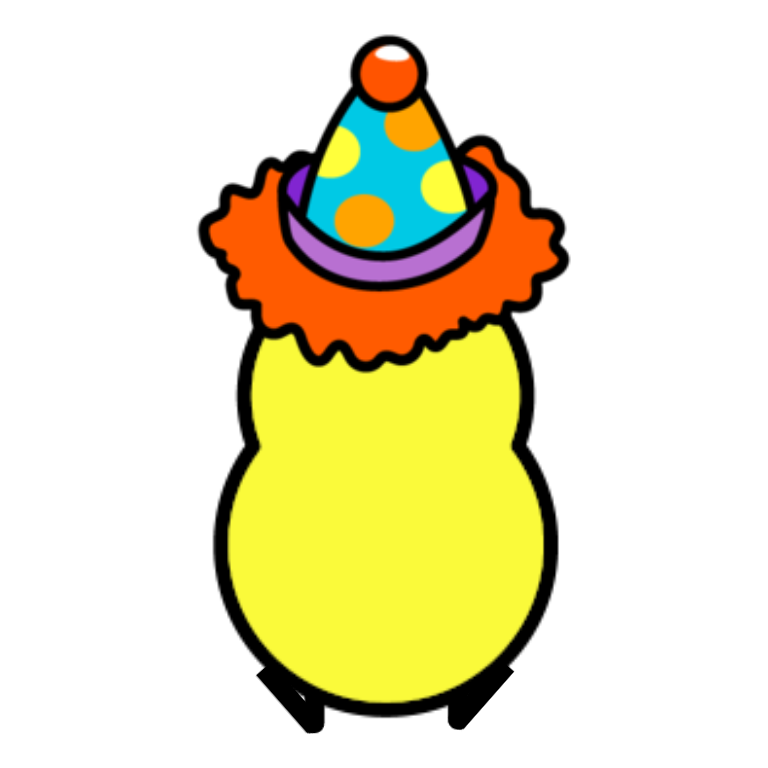 Rotating overworld view of Clown hat