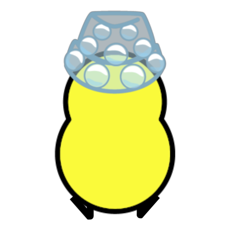 Rotating overworld view of Bubble wrap hat