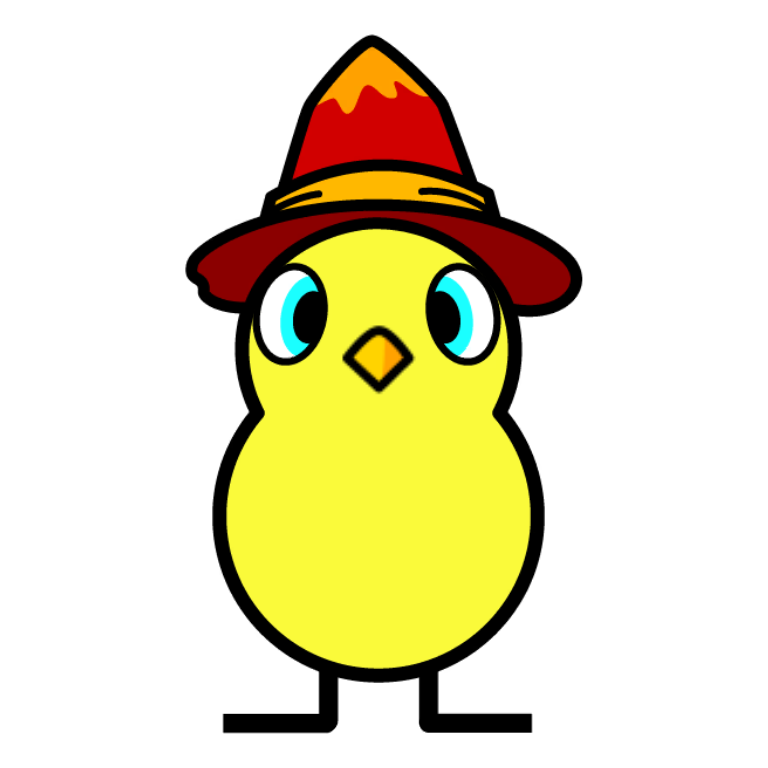 Front view of Fire wizard hat