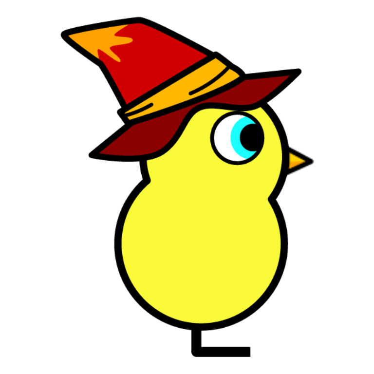 Fire wizard hat artwork