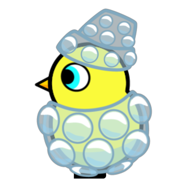 Rotating overworld view of Bubble Wrap Outfit