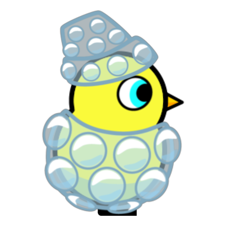 Rotating overworld view of Bubble Wrap Outfit