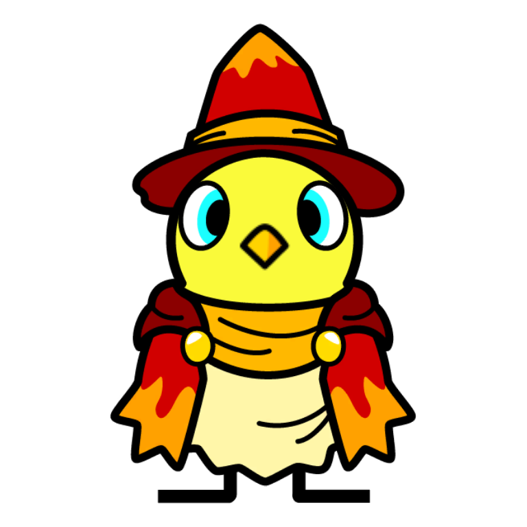 front view of Fire Wizard Outfit