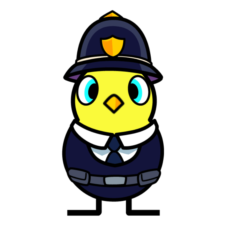 front view of Police Outfit