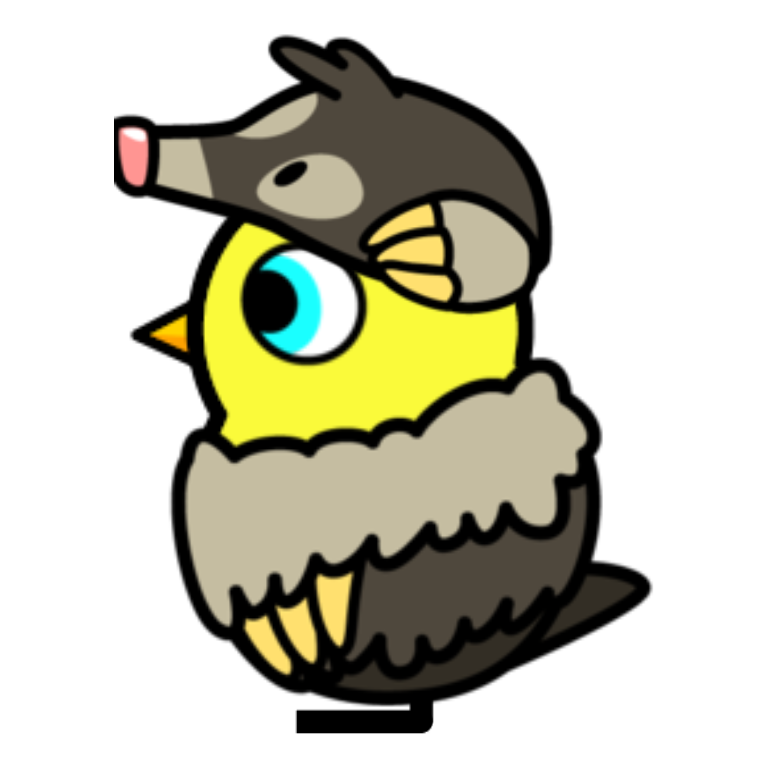 Rotating overworld view of Mole Outfit