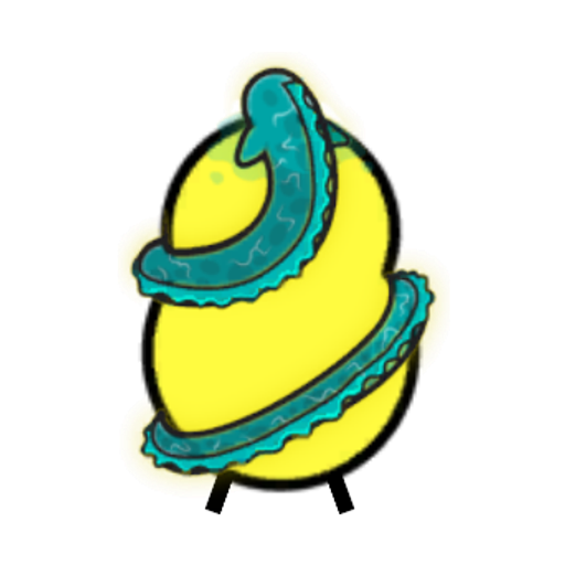 Rotating overworld view of a yellow blue-eyed duck wearing Electric Eel Outfit