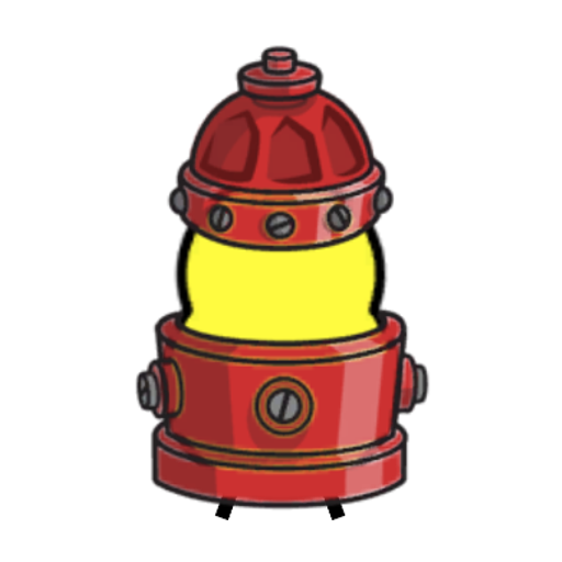 Rotating overworld view of a yellow blue-eyed duck wearing Fire Hydrant Outfit