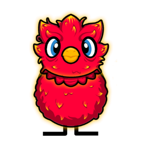 Yellow blue-eyed duck wearing Phoenix Outfit, colour slot 2