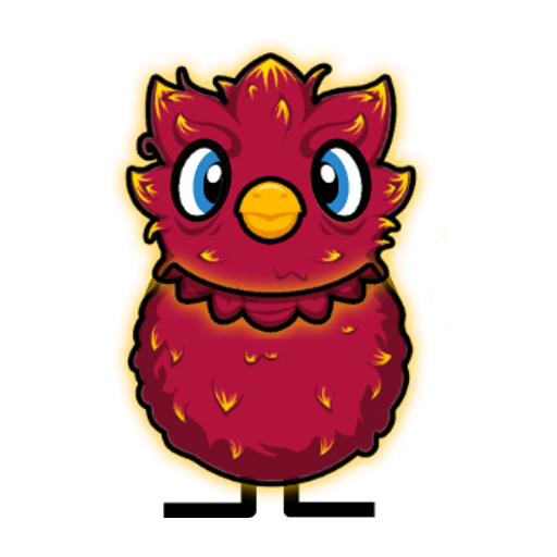 Yellow blue-eyed duck wearing Phoenix Outfit, colour slot 6