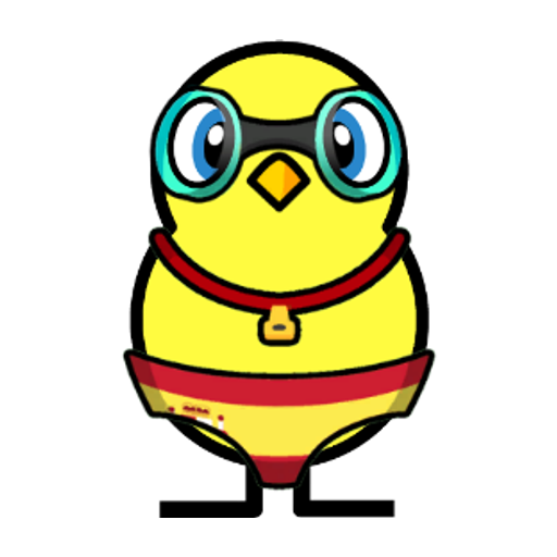Yellow blue-eyed duck wearing Swimmer Outfit, colour slot 4