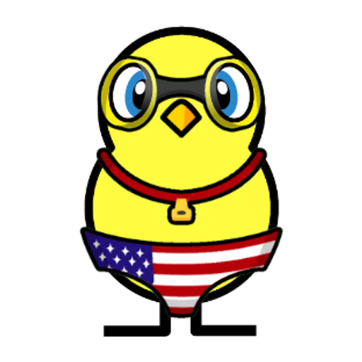 Yellow blue-eyed duck wearing Swimmer Outfit, colour slot 6