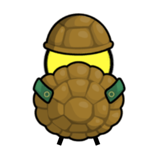 Rotating overworld view of a yellow blue-eyed duck wearing Turtle Outfit